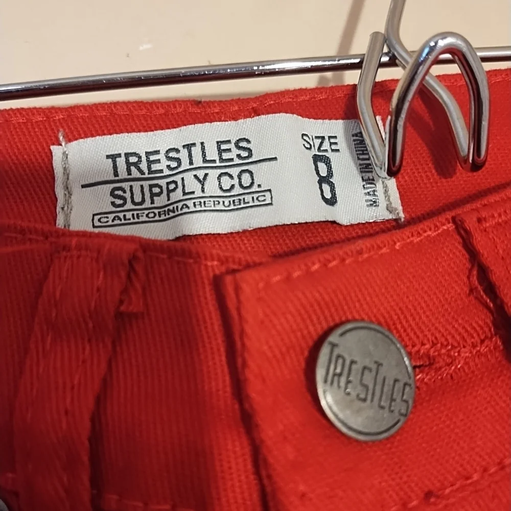 Trestles‎ Red Distressed Boys Skinny Jeans Size 8